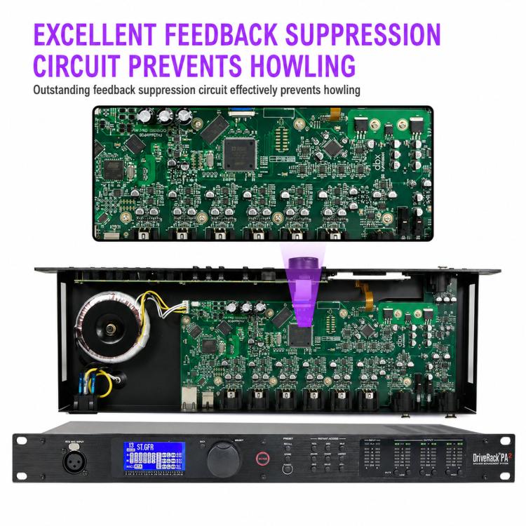 PA2 Processore audio digitale per la gestione degli altoparlanti, 2 ingressi, 6 uscite, crossover DSP, EU Plug, US Plug, UK Plug