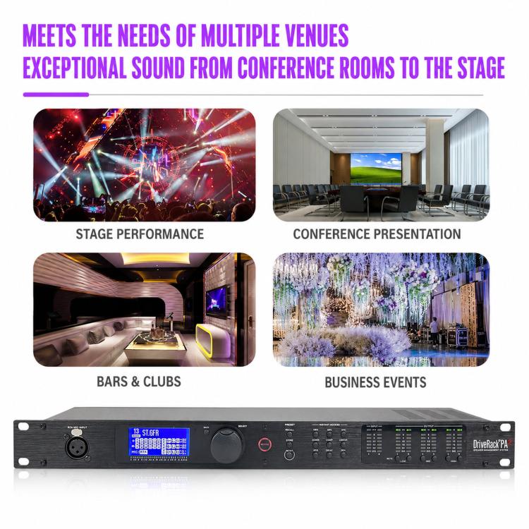 PA2 Processore audio digitale per la gestione degli altoparlanti, 2 ingressi, 6 uscite, crossover DSP, EU Plug, US Plug, UK Plug