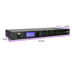 PA2 Processore audio digitale per la gestione degli altoparlanti, 2 ingressi, 6 uscite, crossover DSP, EU Plug, US Plug, UK Plug