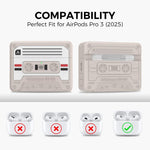 Custodia retrò in silicone con moschettone per AirPods Pro 3