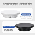 Supporto girevole elettrico a 360 gradi per display e riprese