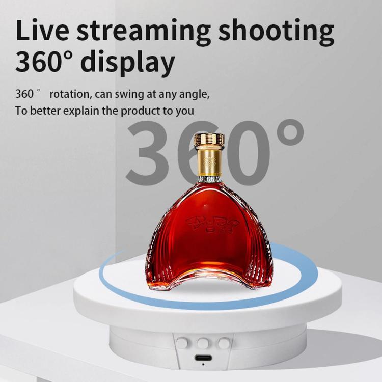 Supporto girevole elettrico a 360 gradi per display e riprese