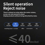 Supporto girevole elettrico a 360 gradi per display e riprese