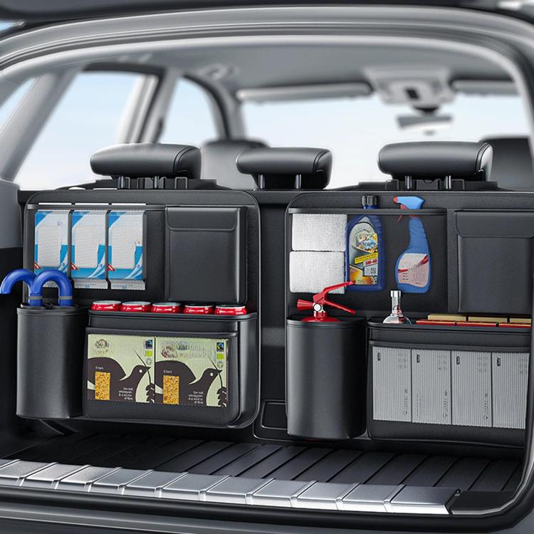 Borsa portaoggetti da appendere allo schienale del sedile posteriore di auto e SUV, nel bagagliaio.