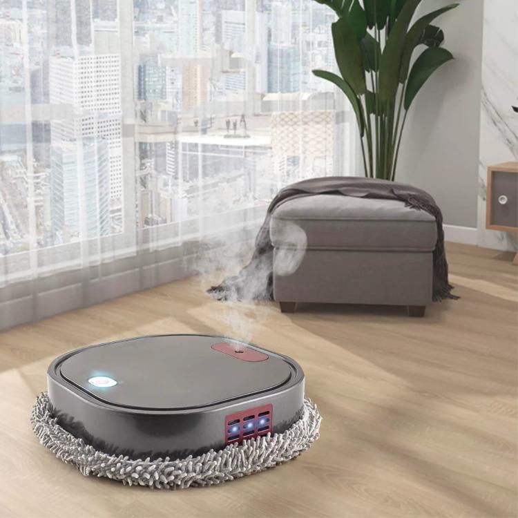 Robot lavapavimenti intelligente, ideale per pavimenti asciutti e bagnati, con umidificatore a spruzzo., Dark Gray