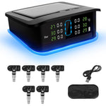 Sistema TPMS monitoraggio pressione pneumatici solare LED