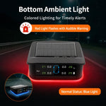 Sistema TPMS monitoraggio pressione pneumatici solare LED