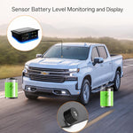 Sistema TPMS monitoraggio pressione pneumatici solare LED