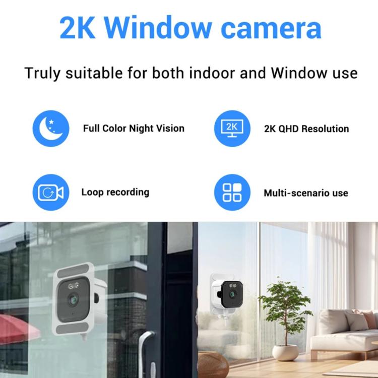 Telecamera di sicurezza domestica intelligente 2K HD Wi-Fi