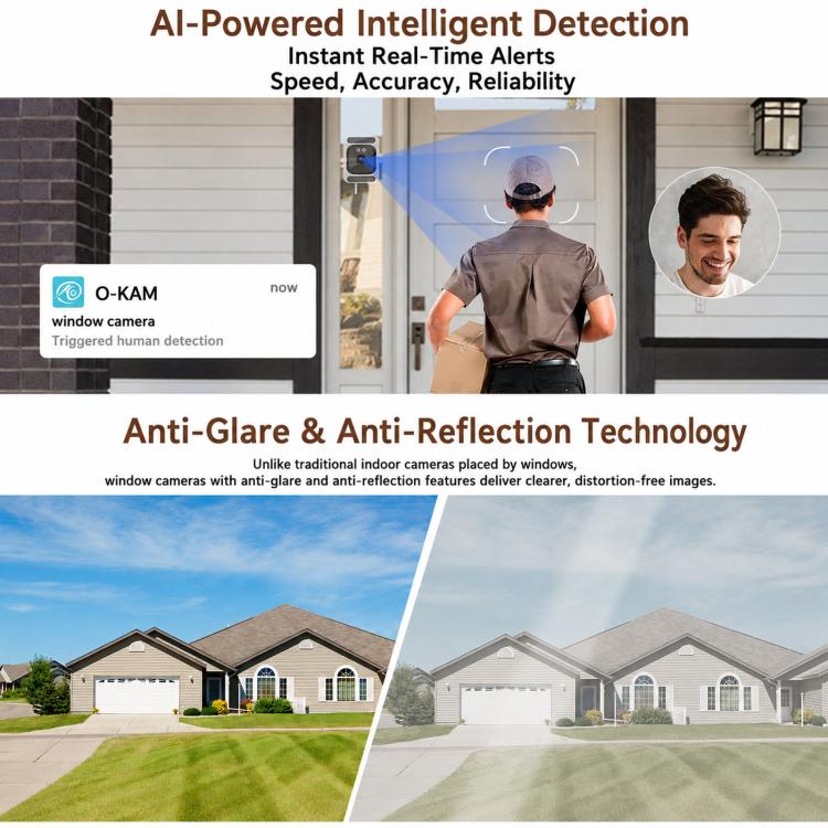 Telecamera di sicurezza domestica intelligente 2K HD Wi-Fi