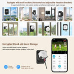 Telecamera di sicurezza domestica intelligente 2K HD Wi-Fi