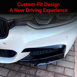 Adesivi per la personalizzazione dell'auto BMW Serie 3 F30/F31 M Pack 2013-2019, Front Lip Black, Front Lip Carbon Fiber, Front Bumper Trim Black, Front Bumper Trim Carbon Fiber