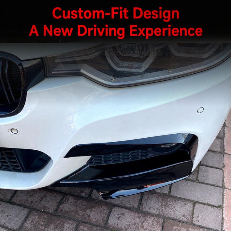 Adesivi per la personalizzazione dell'auto BMW Serie 3 F30/F31 M Pack 2013-2019, Front Lip Black, Front Lip Carbon Fiber, Front Bumper Trim Black, Front Bumper Trim Carbon Fiber