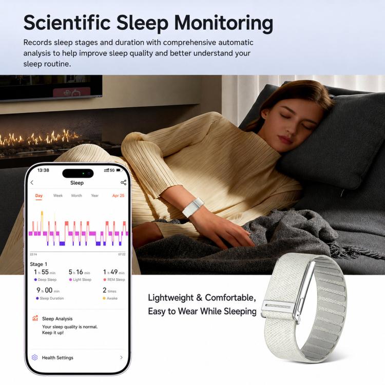 Fitness tracker senza schermo con ECG e HRV