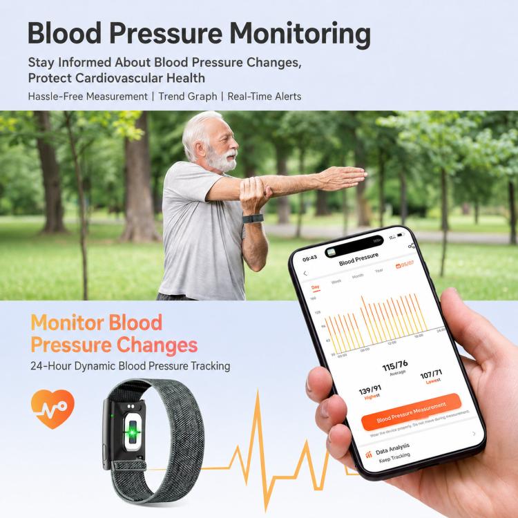 Fitness tracker senza schermo con ECG e HRV
