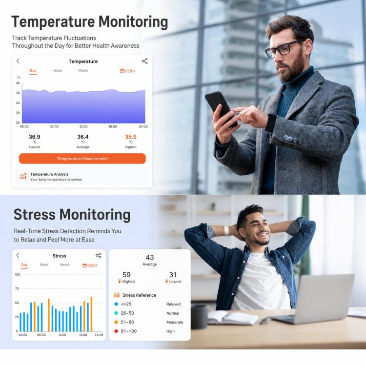 Fitness tracker senza schermo con ECG e HRV