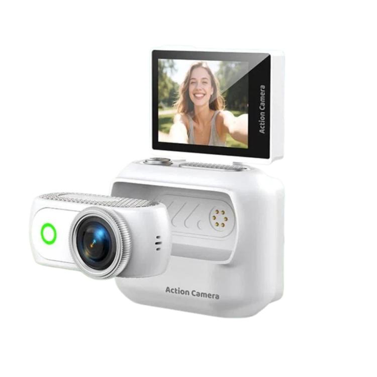 Mini action camera 1080P con schermo flip da 2 pollici e custodia - immagine 2