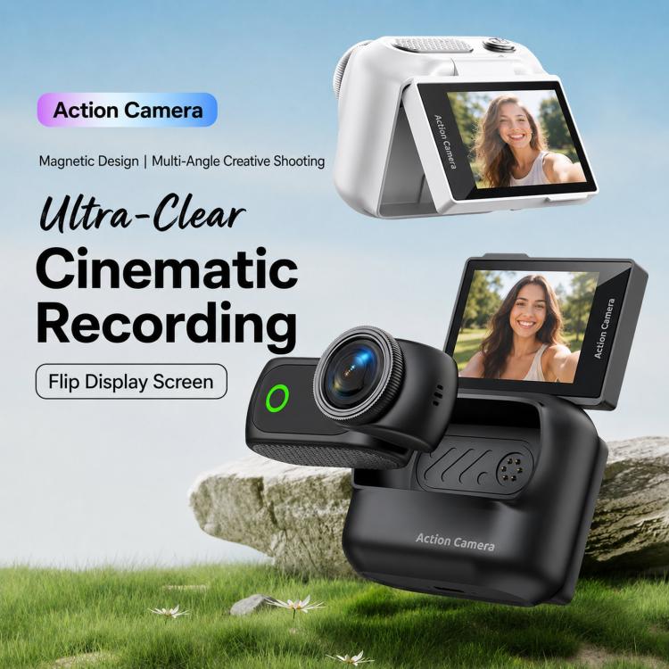Mini action camera 1080P con schermo flip da 2 pollici e custodia - immagine 6