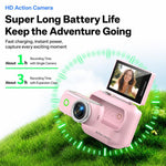 Mini action camera 1080P con schermo flip da 2 pollici e custodia - immagine 15