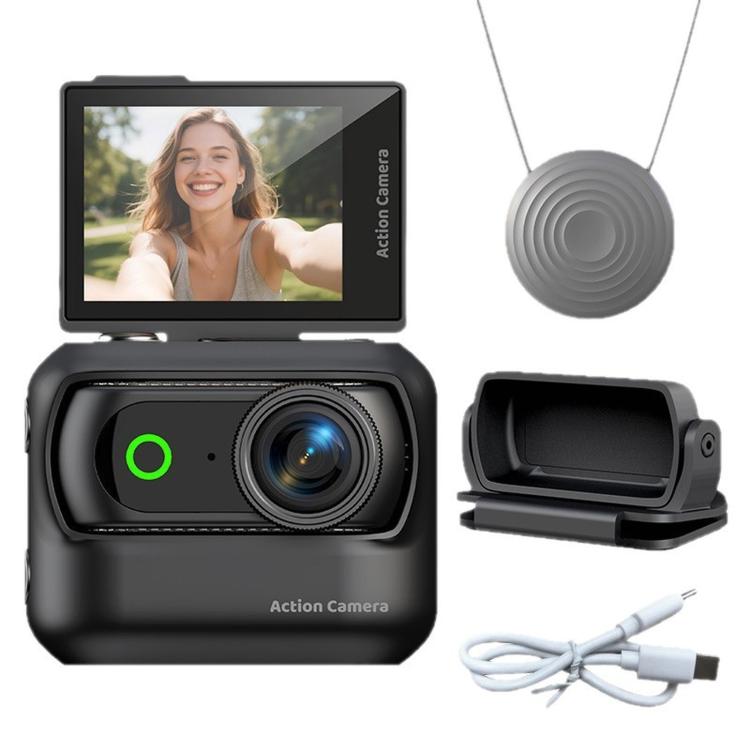 Mini action camera 1080P con schermo flip da 2 pollici e custodia - immagine 17