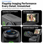 Mini action camera 1080P con schermo flip da 2 pollici e custodia - immagine 9