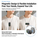 Mini action camera 1080P con schermo flip da 2 pollici e custodia - immagine 10