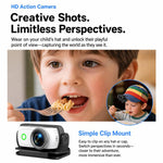 Mini action camera 1080P con schermo flip da 2 pollici e custodia - immagine 11