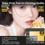 Videocamera 4K HDV-254K con schermo touch e visione notturna - immagine 6