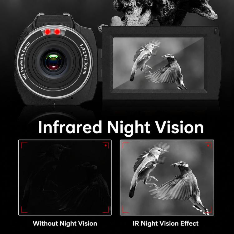 Videocamera 4K HDV-254K con schermo touch e visione notturna - immagine 8