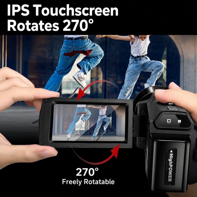 Videocamera 4K HDV-254K con schermo touch e visione notturna - immagine 12