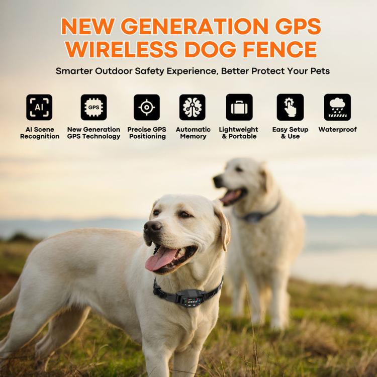 Collare GPS impermeabile con recinzione elettronica per animali
