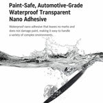 D-39 Set di 6 strisce anticollisione per specchietti retrovisori e bordi delle portiere dell'auto, adesivi decorativi antigraffio.