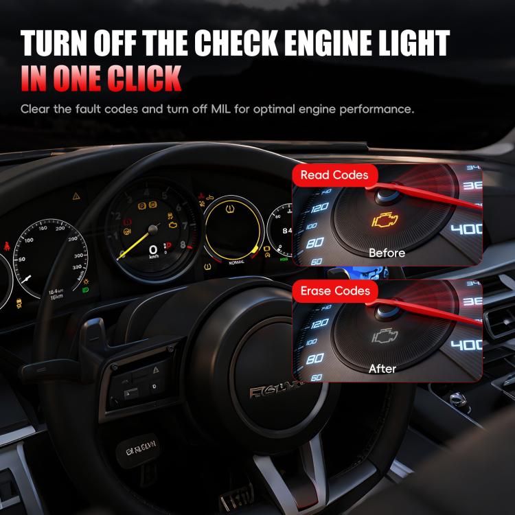 Lettore Codici Guasto Auto OBD2 Diagnostico Rosso