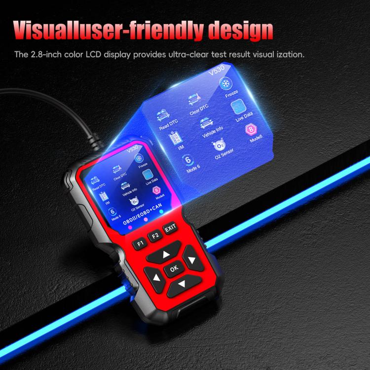Lettore Codici Guasto Auto OBD2 Diagnostico Rosso