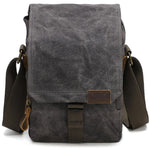 Borsa a tracolla in canvas impermeabile vintage