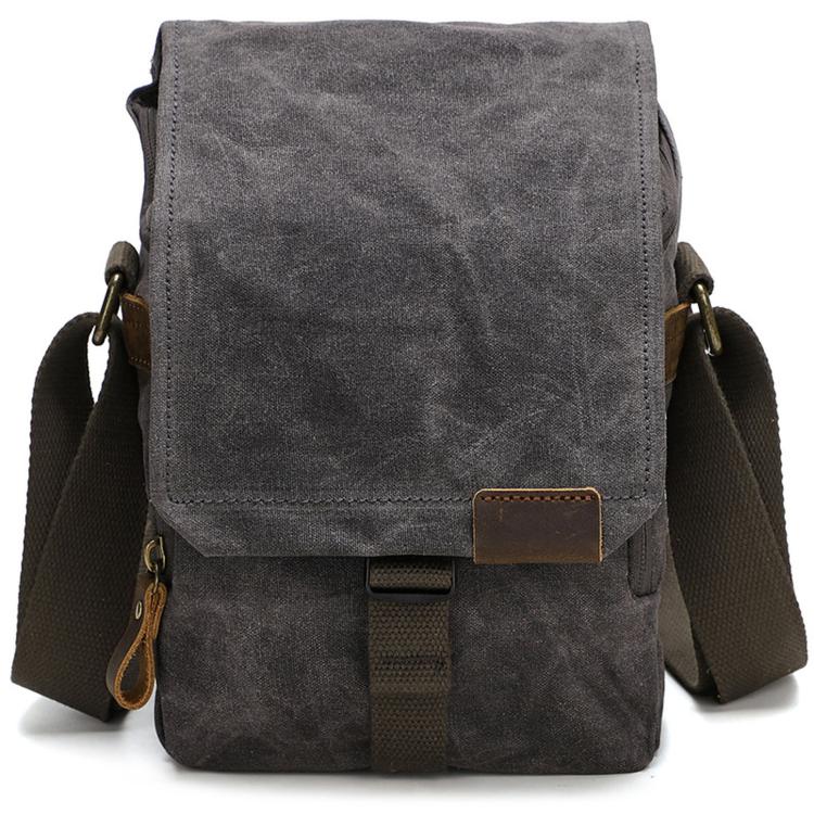 Borsa a tracolla in canvas impermeabile vintage