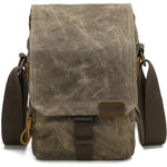 Borsa a tracolla in canvas impermeabile vintage
