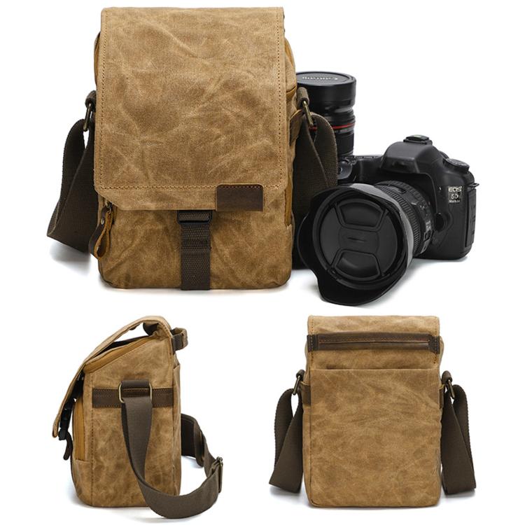 Borsa a tracolla in canvas impermeabile vintage