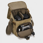Borsa a tracolla in canvas impermeabile vintage