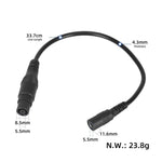 Adattatore caricabatterie DC 5.5x2.1mm femmina a 8mm maschio