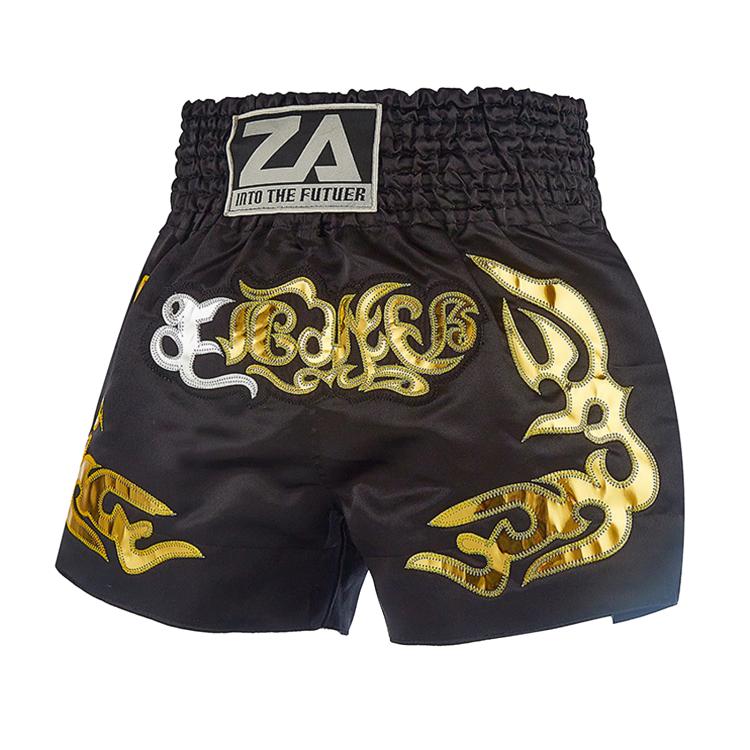 Pantaloncini da Muay Thai ZhuoAo per allenamento di kickboxing e Sanda, adatti sia per uomo che per donna., XXXS, XXS, XS