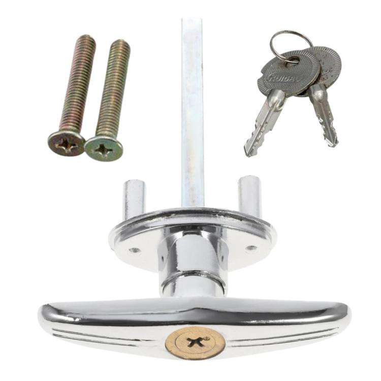 Maniglia manuale per porta da garage con chiave a croce, serratura di emergenza, rullo e cilindro della serratura del pannello.