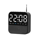 Radiosveglia FM digitale a LED con doppio allarme e funzione snooze.