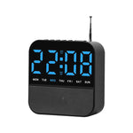 Radiosveglia FM digitale a LED con doppio allarme e funzione snooze.