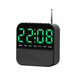 Radiosveglia FM digitale a LED con doppio allarme e funzione snooze.