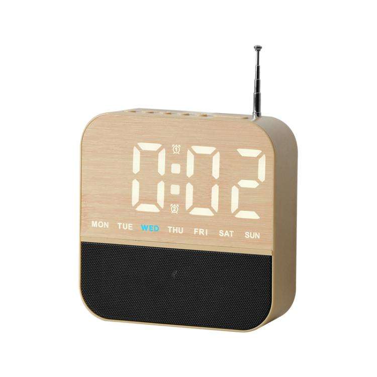 Radiosveglia FM digitale a LED con doppio allarme e funzione snooze.