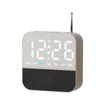 Radiosveglia FM digitale a LED con doppio allarme e funzione snooze.