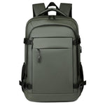 REMOID 9022A Zaino grande da viaggio per laptop, impermeabile, per lavoro e affari, con porta USB