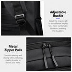 REMOID 9022A Zaino grande da viaggio per laptop, impermeabile, per lavoro e affari, con porta USB