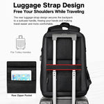 REMOID 9022A Zaino grande da viaggio per laptop, impermeabile, per lavoro e affari, con porta USB